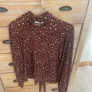 Lush Backless Leopard Top